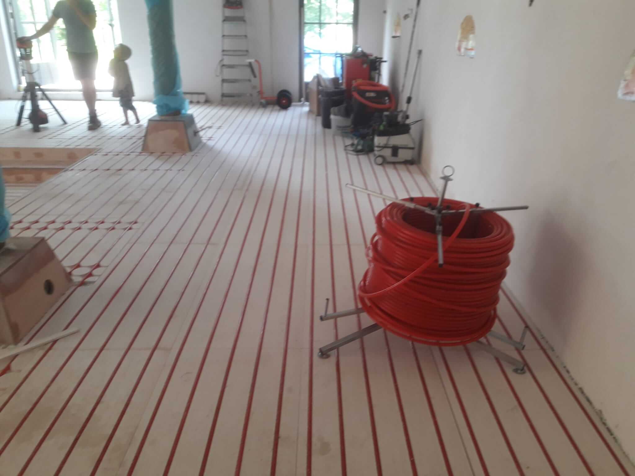 Vloerverwarming gelegd bij project Vloerverwarming gelegd bij project